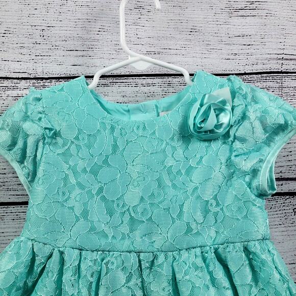 Wonder Nation, Fully Lined, Lace Dress Set in Mist Mint Size 4 - Picture 2 of 11